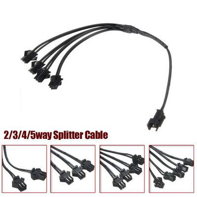 1 To 2/3/4/5 Splitter Connector for EL Wire Electroluminescent Light Conected with Inverter Cable LED Neon Light Wiring Connect