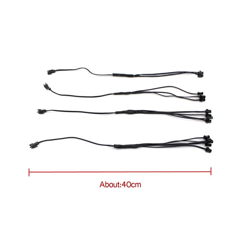 1–2/3/4/5 skirstytuvo jungtis, skirta EL laidinei elektroliuminescencinei šviesai, sujungta su inverterio kabeliu LED neoninės šviesos laidų jungtis