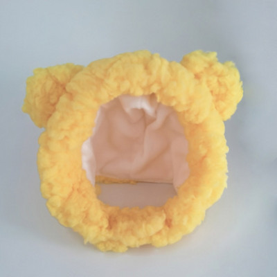 Mačka Šešir za psa Udobno kratko pokrivalo za glavu od plišanog medvjeda Mačka Slatka pokrivala za glavu Pseće pokrivalo za glavu za mačku Chihuahua Mali pas Dodaci za kućne ljubimce