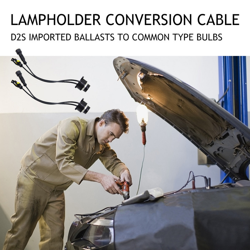 1 par D2S D4S HID Balast AMP kabelski svežanj Adapter Držač Utičnica Utikač Kabel HID Xenon Žarulja Kabel Konektor Kit