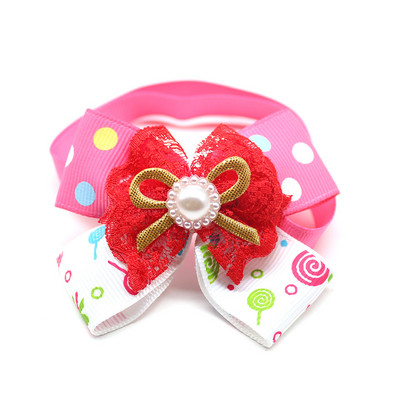 Ogrlica za pse Podesiva Djevojka Dodaci za njegu kućnih ljubimaca Šal za štene Jednodijelni otmjeni pribor za pse Puppe Povodac, mašna Ogrlica za psa