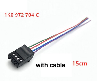 1tk Volkswagen Audi aknalülitile Päikeseanduri pistik 4 auguga pistik 1K0 972 704 C