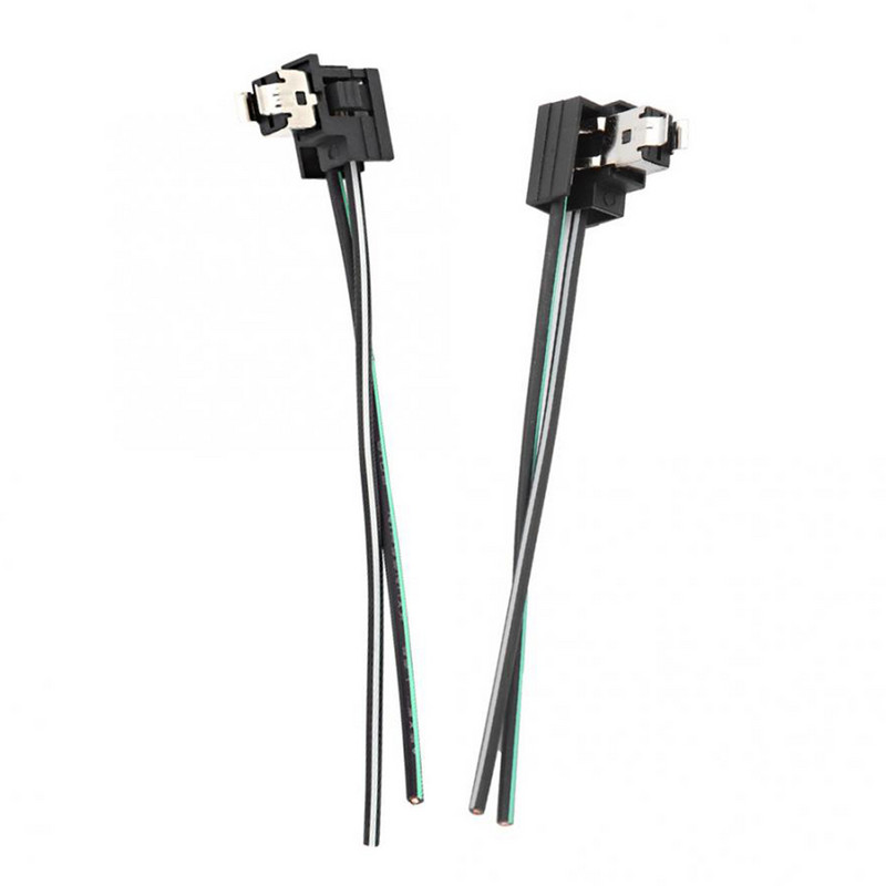 2 vnt. Automobilio halogeninės lempos priekinių žibintų lizdo laidų jungties kištuko adapterio laidas H1 H3 lemputės pakaitinei automobilio linijai