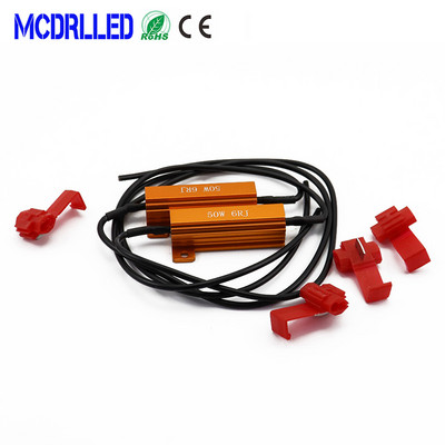 MCDRLLED 2PCS Автомобилен декодер 25W 50W 6RJ LED Canbus Load Resistor Controller Предупреждение Canceler Автоматично съпротивление 12V