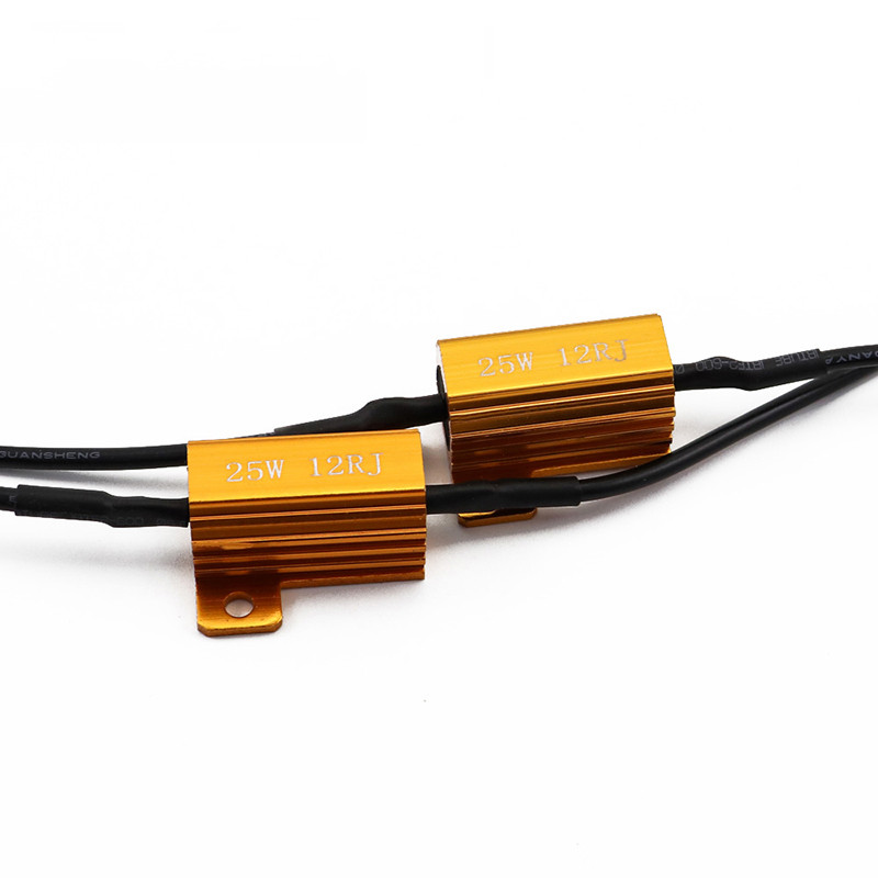 MCDRLLED 2PCS autodekooder 25W 50W 6RJ LED Canbusi koormustakisti kontrolleri hoiatus tühistaja automaatne takistus 12V