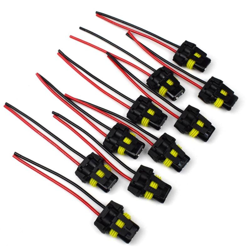 10 τμχ 9005 HB3 9006 HB4 Υποδοχές λαμπτήρων Θηλυκό προσαρμογέας για προβολείς ομίχλης Κλασικά χρώματα και απλός ανθεκτικός σχεδιασμός