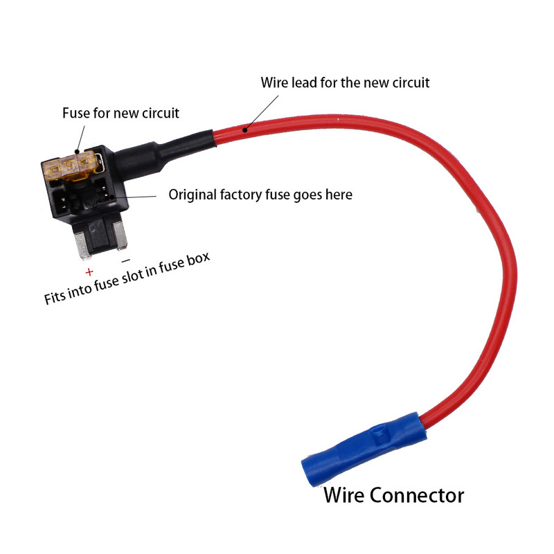 YUNPICAR 12V 5A szabványos autó Adjon hozzá egy áramköri biztosítékot csap adapter Mini ATM APM lapát biztosítéktartó 5 db-os csomag