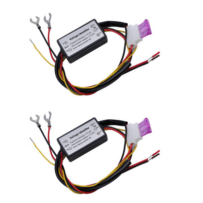 YUNPICAR automobilio LED valdiklis dienos šviesos lempa 3A įtaisytas saugiklis DRL automatinio įjungimo / išjungimo jungiklio valdiklio relė 12-18V, skirta auto