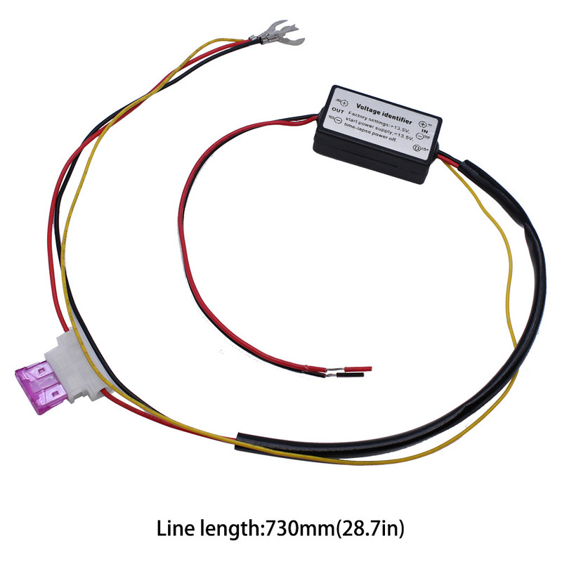 YUNPICAR automobilio LED valdiklis dienos šviesos lempa 3A įtaisytas saugiklis DRL automatinio įjungimo / išjungimo jungiklio valdiklio relė 12-18V, skirta auto