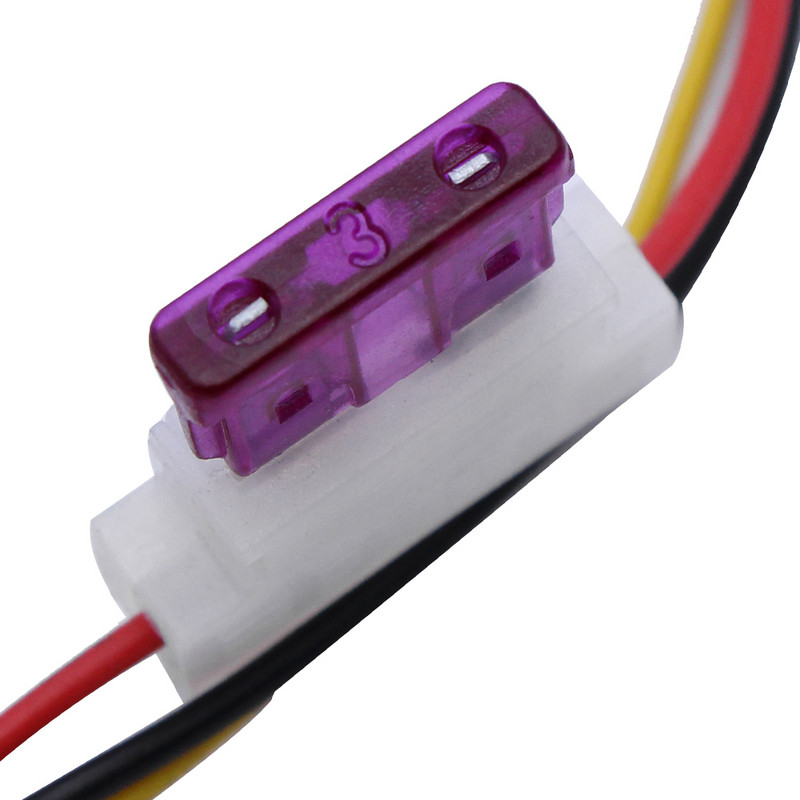 YUNPICAR automobilio LED valdiklis dienos šviesos lempa 3A įtaisytas saugiklis DRL automatinio įjungimo / išjungimo jungiklio valdiklio relė 12-18V, skirta auto