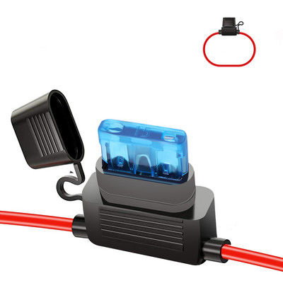 YUNPICAR ATC/ATO 15A 30A soros biztosítéktartó 16 méretű kábelköteg 12V szabványos dugaszolóaljzat 1 db