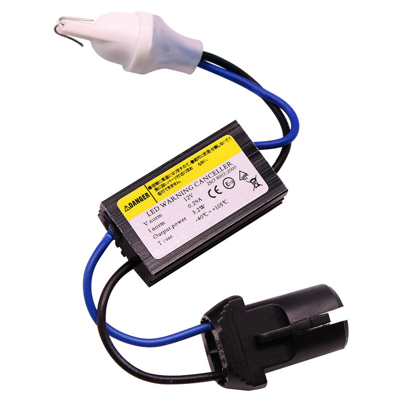 YUNPICAR 2PCS T10 168 194 LED dekoder pokazivača smjera za adapter za poništavanje upozorenja Otpornik slobodnog opterećenja