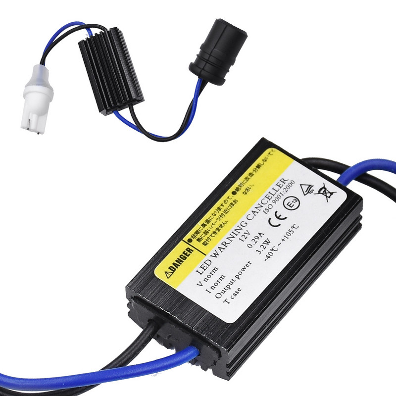 YUNPICAR 2PCS T10 168 194 LED dekoder pokazivača smjera za adapter za poništavanje upozorenja Otpornik slobodnog opterećenja