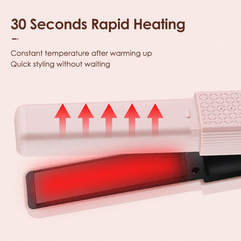 Ισιωτικό μαλλιών Μίνι πλάκα γρήγορης θέρμανσης Εργαλεία styling μαλλιών Φορητό USB ρυθμιζόμενης θερμοκρασίας ψαλιδάκι ίσια χτένα για τα μαλλιά