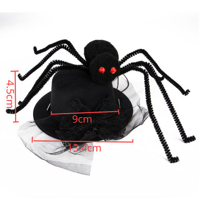 Čierna mašľa, pavúk, mačka, zábavná čiapka, nová pokrývka hlavy pre domáce zvieratá, halloweenska čiapka pre psa, čipkovaná sieťovaná ozdoba, dekorácia, veselá halloweenska párty, domáce potreby