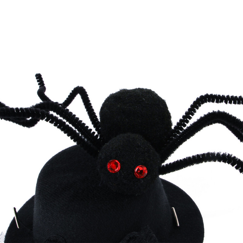 Čierna mašľa, pavúk, mačka, zábavná čiapka, nová pokrývka hlavy pre domáce zvieratá, halloweenska čiapka pre psa, čipkovaná sieťovaná ozdoba, dekorácia, veselá halloweenska párty, domáce potreby