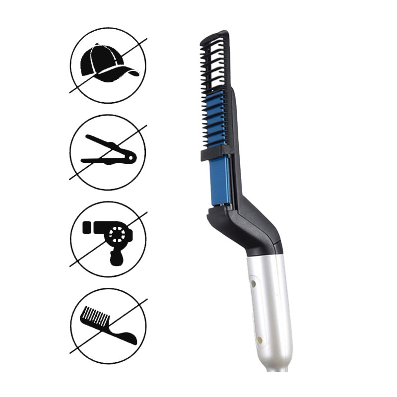 Multifunktsionaalne elektriline juuksekammihari habemesirgendaja habeme sirgendaja kamm Sirgete juuste lokirullide kujundamise tööriistad