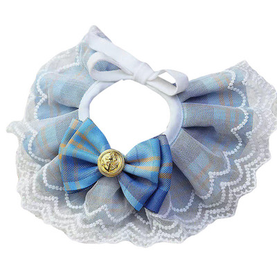 Φουλάρι για κατοικίδια Saliva Πετσέτα κολάρο γάτας Σαλιάρα για κατοικίδια με γιακά φιόγκους Δαντελένια σαλιάρες για μικρά, μεσαία, μεγάλα σκυλιά και γάτες