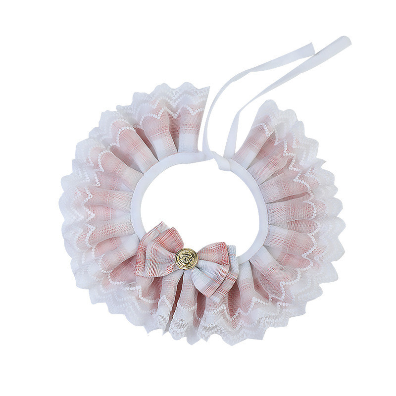 Φουλάρι για κατοικίδια Saliva Πετσέτα κολάρο γάτας Σαλιάρα για κατοικίδια με γιακά φιόγκους Δαντελένια σαλιάρες για μικρά, μεσαία, μεγάλα σκυλιά και γάτες