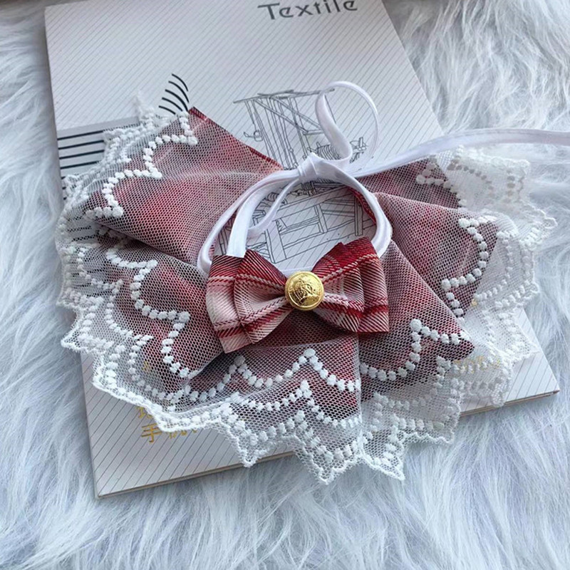 Φουλάρι για κατοικίδια Saliva Πετσέτα κολάρο γάτας Σαλιάρα για κατοικίδια με γιακά φιόγκους Δαντελένια σαλιάρες για μικρά, μεσαία, μεγάλα σκυλιά και γάτες