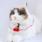 Ogrlice za kućne ljubimce Slatki mačji vrat Pseća čipkana mašna Nakit Dekoracija trešnjinog cvijeta Oprema za kućne ljubimce Pribor