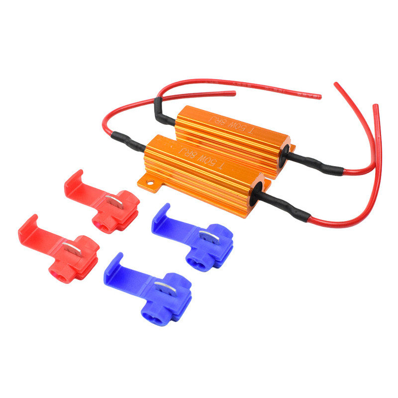 50W 12V otpornik opterećenja Anti-interference Relej brzine bljeskalice Blink Flash Fix Otpornik opterećenja Dekoder svjetla pokazivača smjera Dodaci za automobile