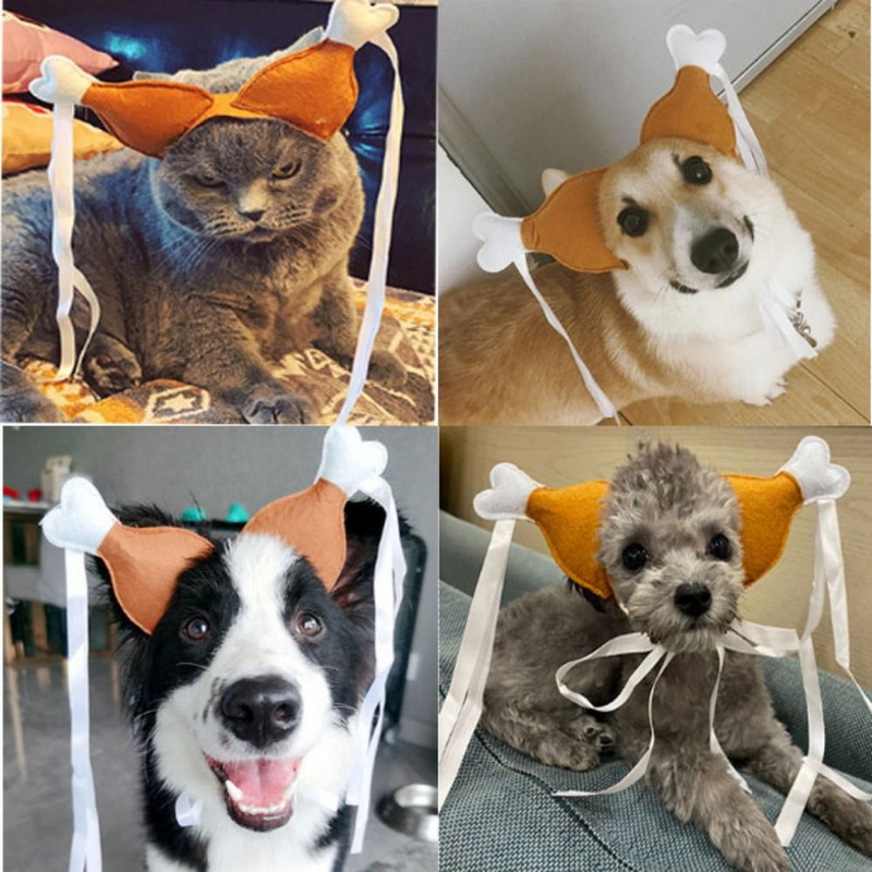 Pehme naljakas kanajala kujuga reguleeritav lemmiklooma peapael Lemmiklooma sünnipäevapeo juuksekaunistus peakate Koeratarbed