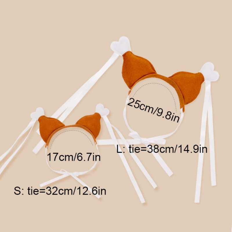 Pehme naljakas kanajala kujuga reguleeritav lemmiklooma peapael Lemmiklooma sünnipäevapeo juuksekaunistus peakate Koeratarbed