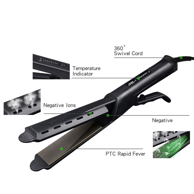 Profesionalni termostat s četiri brzine Ravna kosa Udlaga za šiške Udlaga Parna pegla za kosu Kućanski frizerski alati Žene