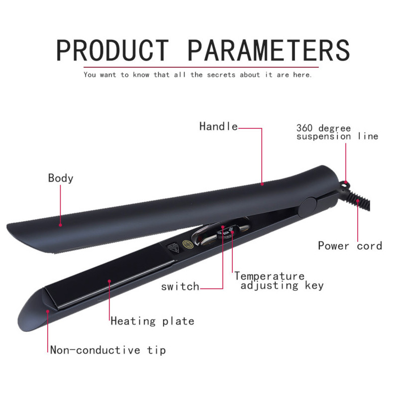 2 u 1 pegla za kosu, uvijač, profesionalni 470F električni uvijač za kosu, keramički turmalin uvijač za kosu, uvijač za kosu
