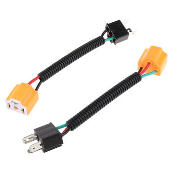 2Pcs 9003 Ceramic Wire Harness Plug Cable Headlights Connector Extension New drop shipping