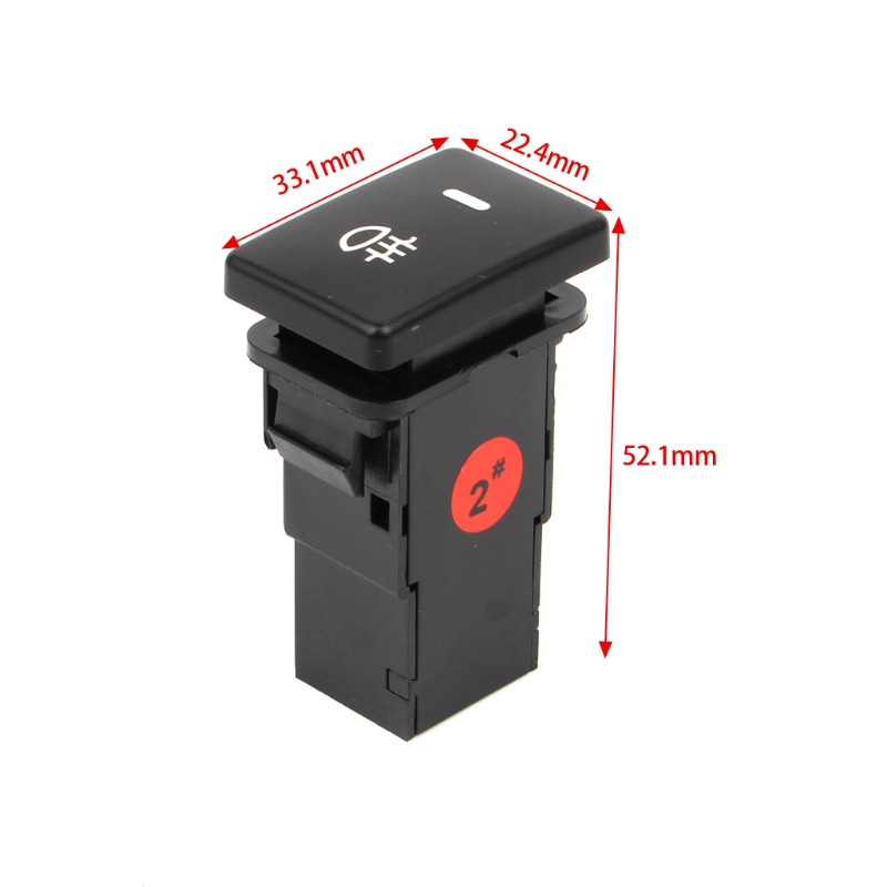 Lengvai montuojamas automobilio rūko žibinto 12 V mygtukas, skirtas CAMRY pristatymui