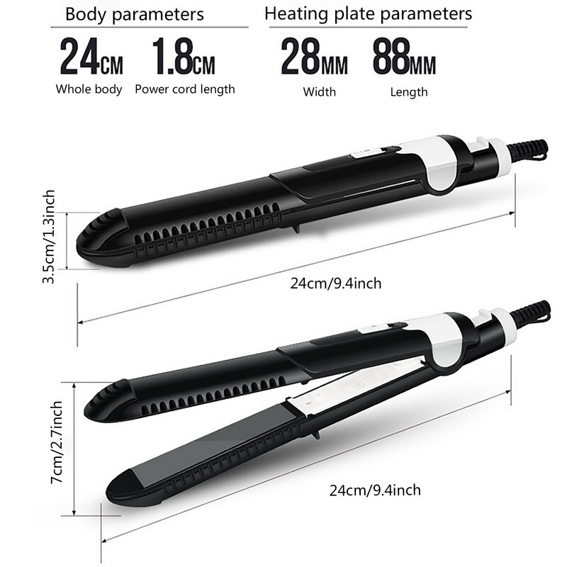 Sirgestustriikrauad Kiire soojenemine Termiline jõudlus Professionaalne turmaliinkeraamiline soojendusplaat Juuste sirgendaja lokirullimine