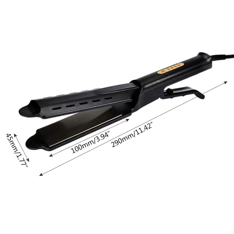 Saloninis plaukų tiesintuvas nuo nuplikimo pūkuotas artefaktas Kukurūzų Perm Replės Plaukų tiesintuvas Susuktuvas visų tipų plaukams N0PF