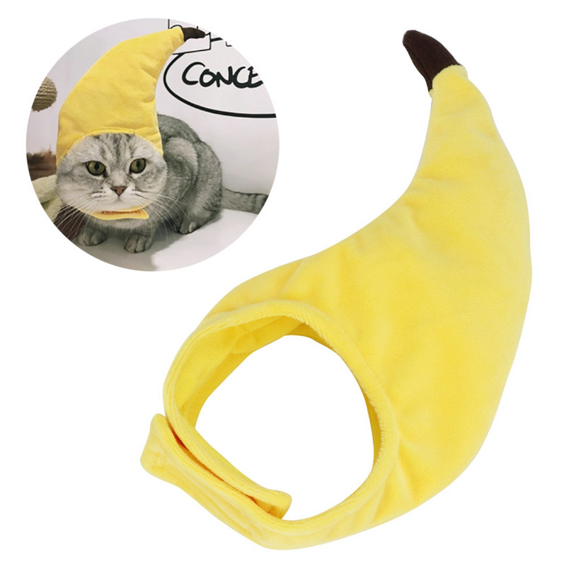 Loominguline naljakas lemmikloomakoera kassi mütsi kostüüm Banaanimüts peo cosplay tarvikud fotorekvisiidid peakatted
