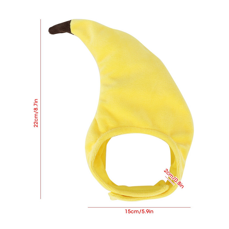 Loominguline naljakas lemmikloomakoera kassi mütsi kostüüm Banaanimüts peo cosplay tarvikud fotorekvisiidid peakatted