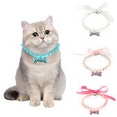 Kassi pärli kaelakee koera luust ripats kaelarihma imitatsiooniga pärlilindiga vibusõlme reguleeritav lemmiklooma kaelarihm