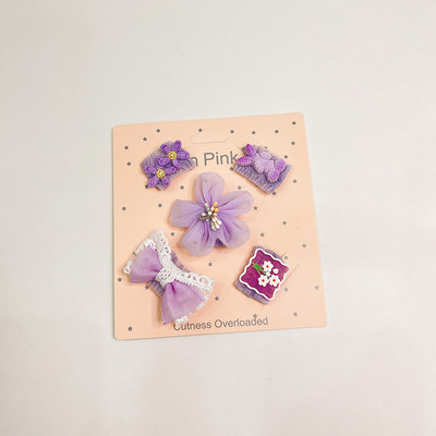 5 tk/komplekt Armsad koera juukseklambrid kutsika juuksenõel Pet Cat Käsitsi valmistatud juuksenõel Lemmiklooma vibu juuste aksessuaarid Mitmevärviline pikk villane lemmiklooma peakate