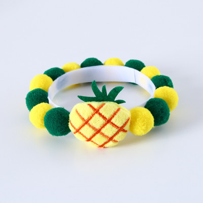 Lemmiklooma kaelarihm kassile armas multikas plüüsist puuviljakujuline värviline kuulkrae armas sall koera kassi lemmikloomatarbed