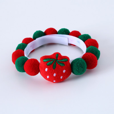 Lemmiklooma kaelarihm kassile armas multikas plüüsist puuviljakujuline värviline kuulkrae armas sall koera kassi lemmikloomatarbed