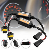 2 vnt H7 LED priekinių žibintų dekoderio adapteris „Canbus“ nuo mirgėjimo saugos diržų lemputės rezistoriaus dekoderio įspėjimo klaidos panaikintuvas