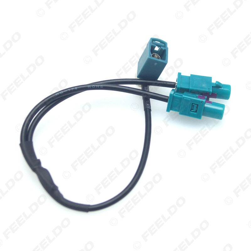 Radio antena no 1 FAKRA2-Z sieviešu galvas līdz 2 FAKRA2-Z vīriešu galvas