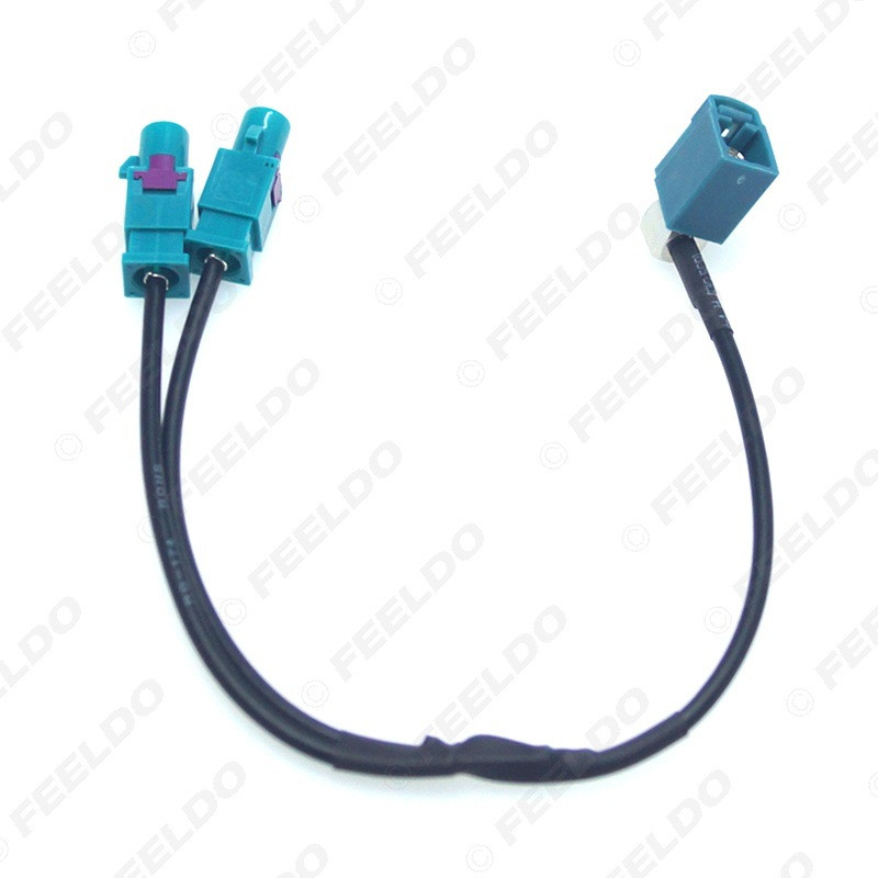 Radio antena no 1 FAKRA2-Z sieviešu galvas līdz 2 FAKRA2-Z vīriešu galvas