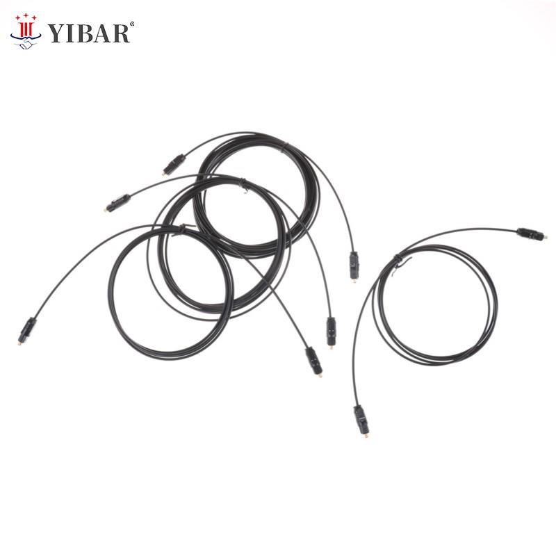 Patvarus juodas TOSLink šviesolaidinis skaitmeninis garso kabelis 1,5M 2M 3M 5M