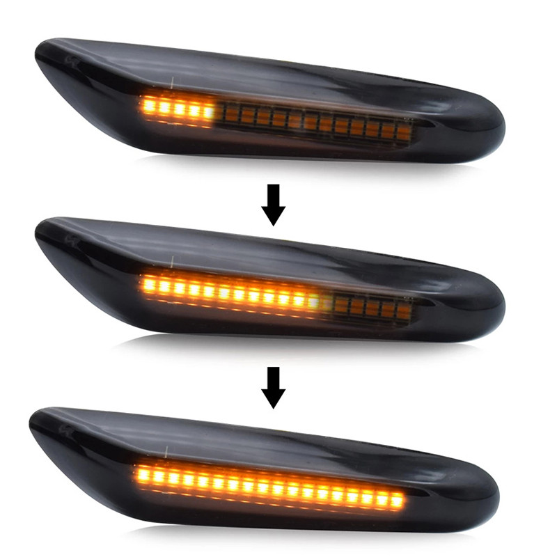 2 бр./компл. автомобилни мигачи странични габаритни светлини странични светодиодни индикатори аксесоари за BMW E90 E91 E92 E60 E87 E46 X1 X3