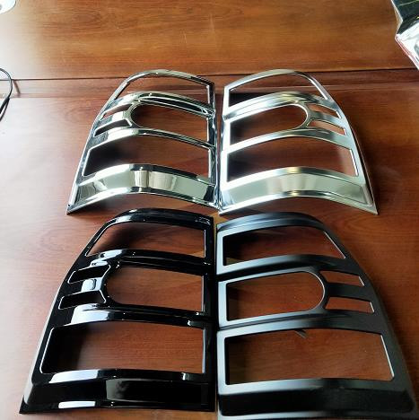 2 osa V97 või V87 tagatuled kroom või must raam Pajero tagatule kate jaoks Montero hoiatustulede kaitse jaoks Shogunile