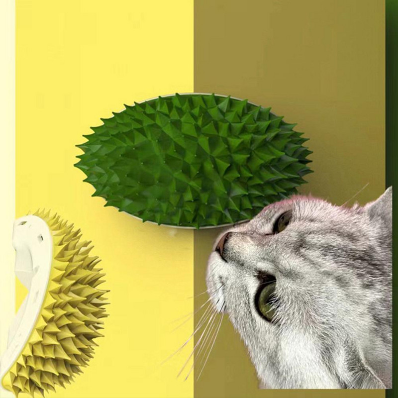 NAUJOS Cat Creative Durian Tickling Šukos Pašalinkite plaukiojančius plaukų kampučius masažo šepetys Cat Tris Naminių gyvūnų priežiūros įrankiai