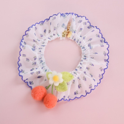 Lemmiklooma kaelarihmad Kassi kaelarihmad Koerte pits vibusõlme ehted kirsikujuline õie kaunistus kaelarihm armas armas kassitarvikud lemmikloomatarbed