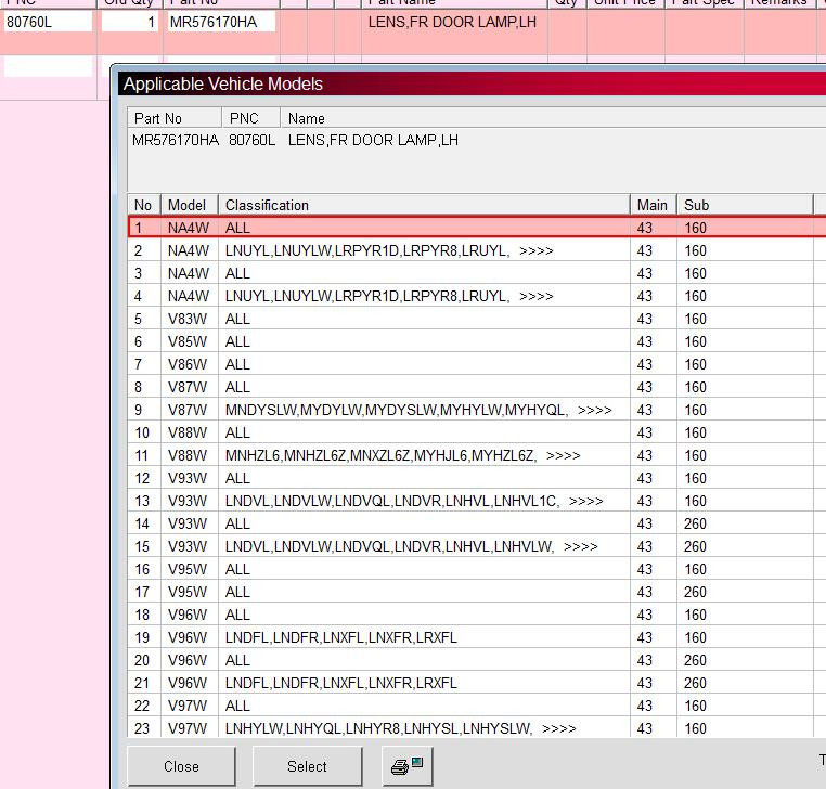 Леща за лампа за врата от 1 част за Montero Прозрачни светлини Капак Вътрешен абажур MR576170HA за Pajero 4-то поколение