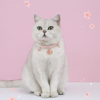 Γοητευτικό κολιέ με κολάρο γάτας για κατοικίδια με μαλακό φόρεμα με προέκταση γιακά γάτας